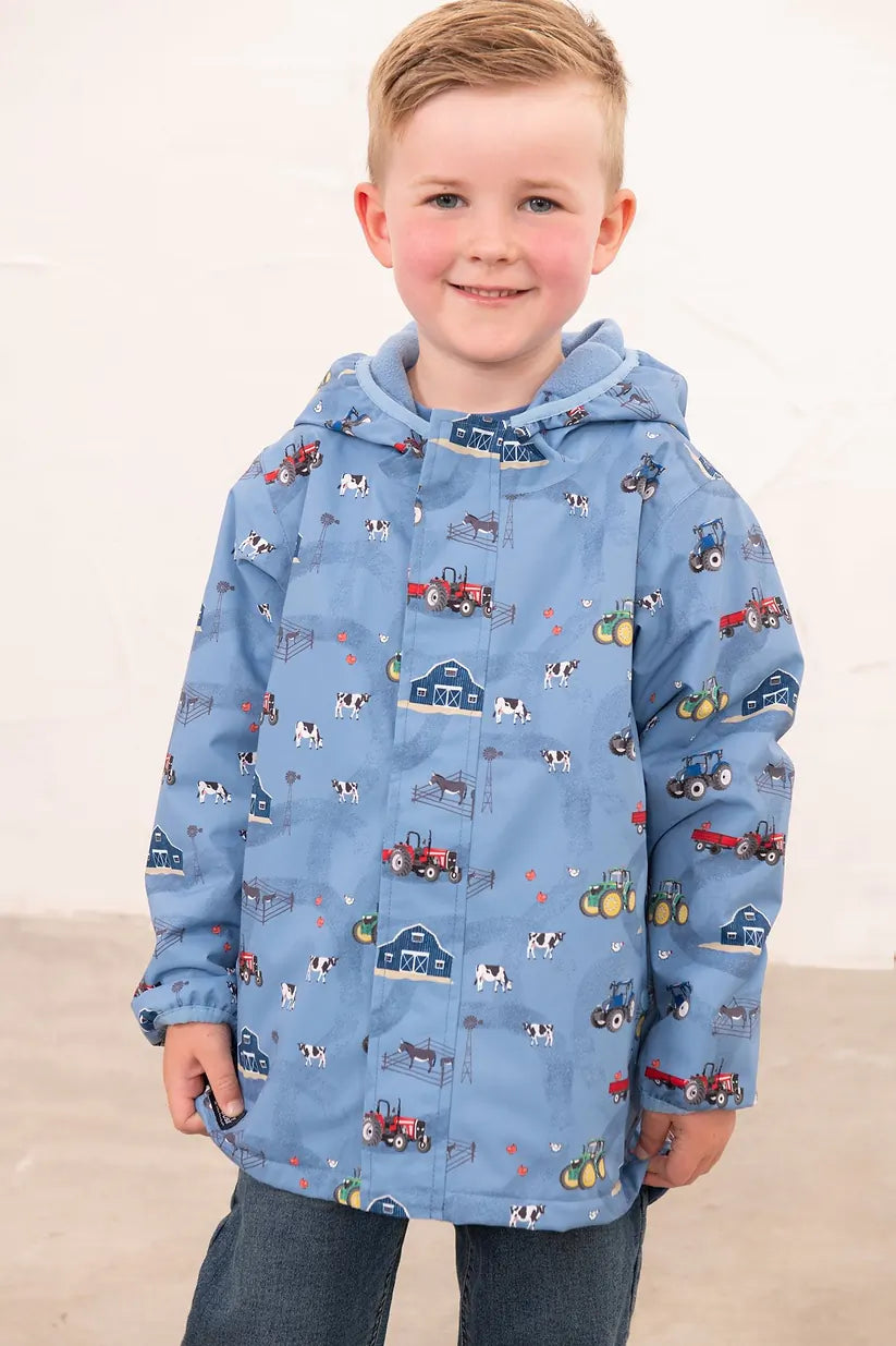 Lighthouse Finlay Coat in Blue Farm