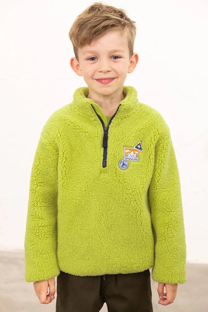 Lighthouse Murray Fleece in Soft Lime