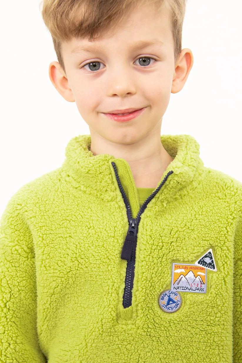 Lighthouse Murray Fleece in Soft Lime