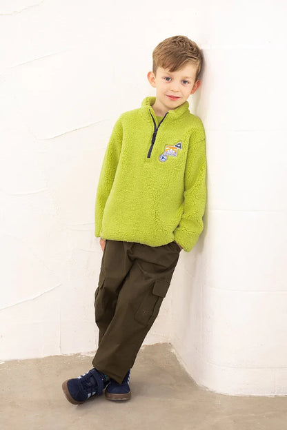 Lighthouse Murray Fleece in Soft Lime