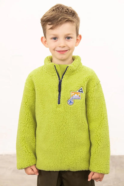Lighthouse Murray Fleece in Soft Lime