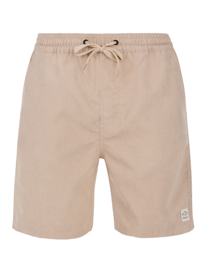Protest Uleyo Cord Shorts in Bamboo Beige
