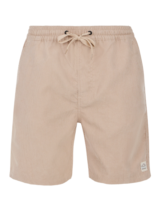 Protest Uley Cord Shorts in Bamboo Beige