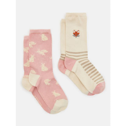 Joules Everyday Socks in Cream Fox