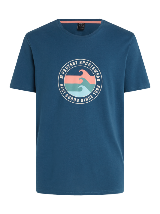 Protest Sharm T-Shirt in Deep Dive Blue