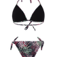 Protest Mystical Striped Triangle Bikini in Basic White