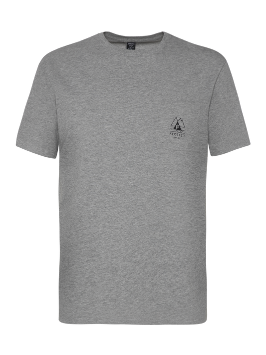 Protest Isiah T-Shirt in Dark Grey Melee
