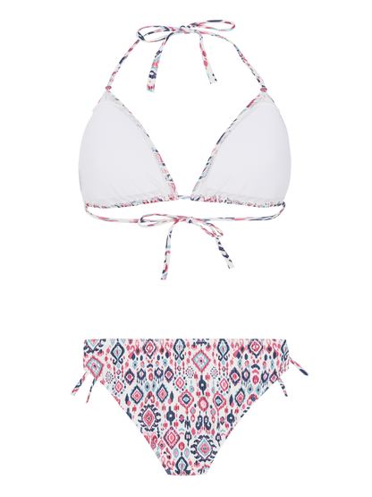 Protest Vajen Triangle Bikini in Canvas Off White
