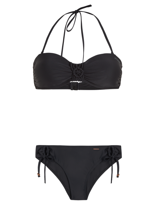 Protest Soleman Bandeau Bikini in True Black