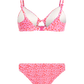 Protest Polynya Bralette Bikini in Lipstick Pink