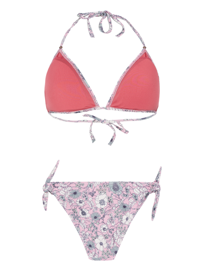 Protest Moloko Floral Triangle Bikini in Pillow Pink