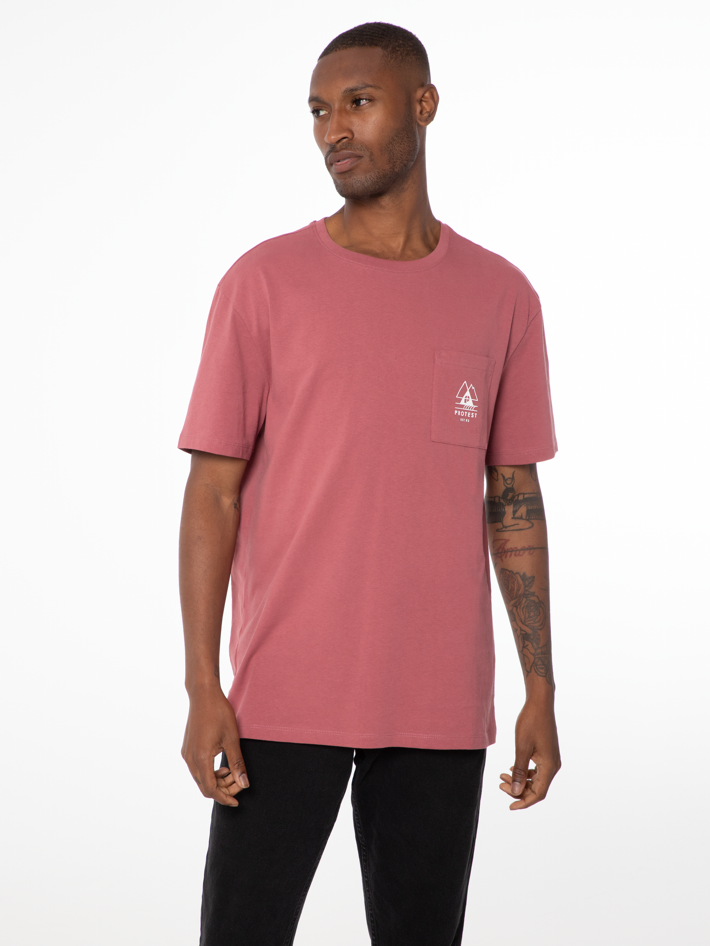 Protest Isiah T-Shirt in Rouge