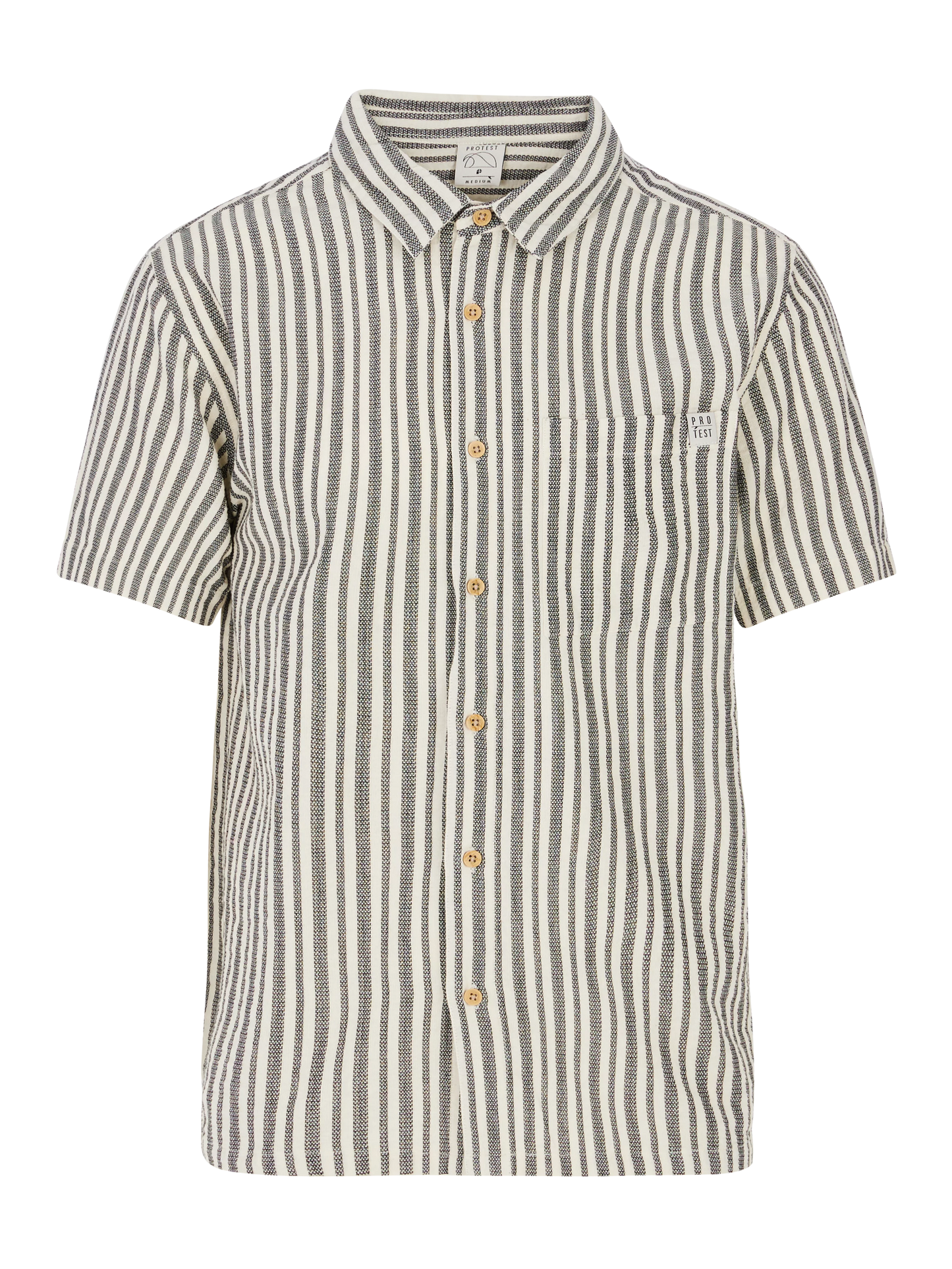 Protest Debut Shirt in Kit Off White