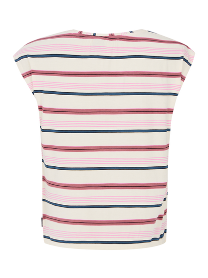 Protest Indy Striped T-Shirt in Deco Pink