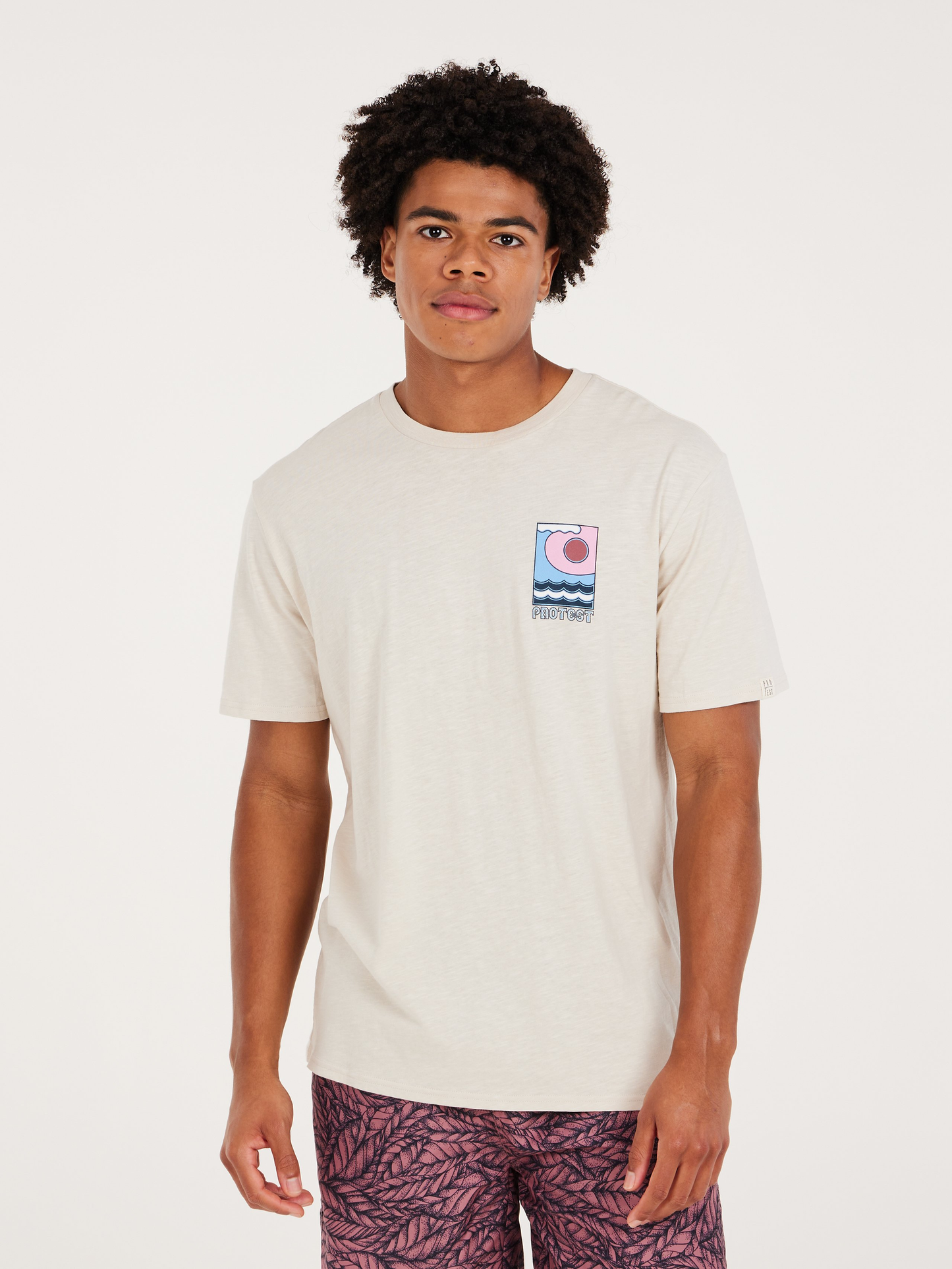 Protest PRTRUDGE T-shirt in Off White