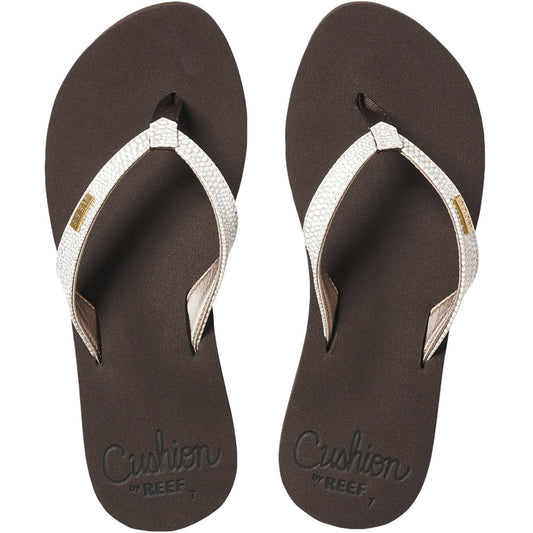 Reef Cushion Sassy Flip Flops in Brown