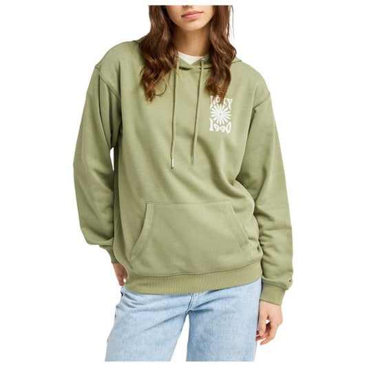 Roxy Surf Stoked Terry  Hoodie - Women - Green