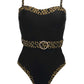 Pour Moi Casa Blanca Strapless Swimsuit in Gold Chains