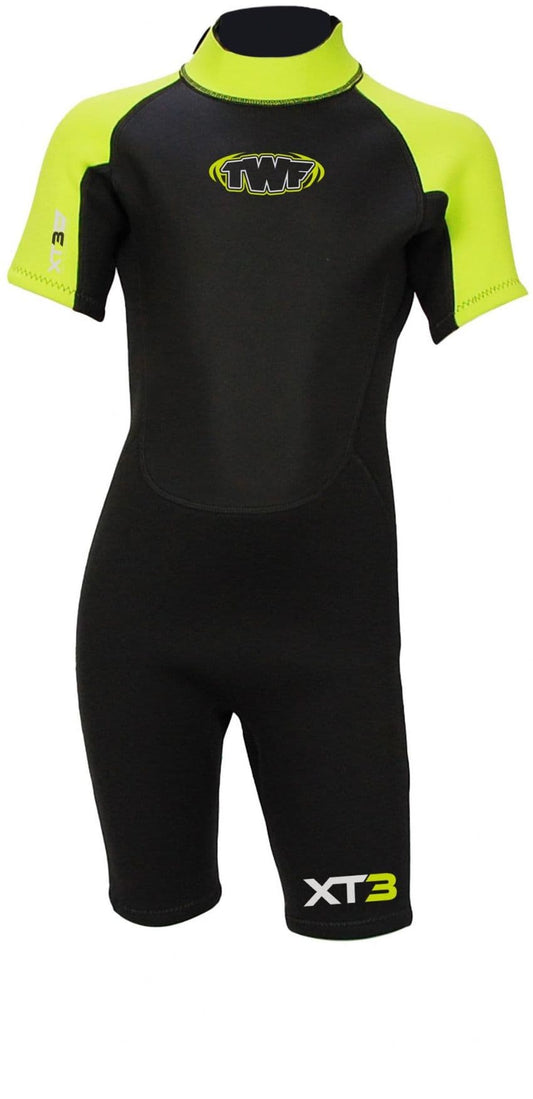 TWF XT3 3/2 BZ Kids Shortie in Lime/Black