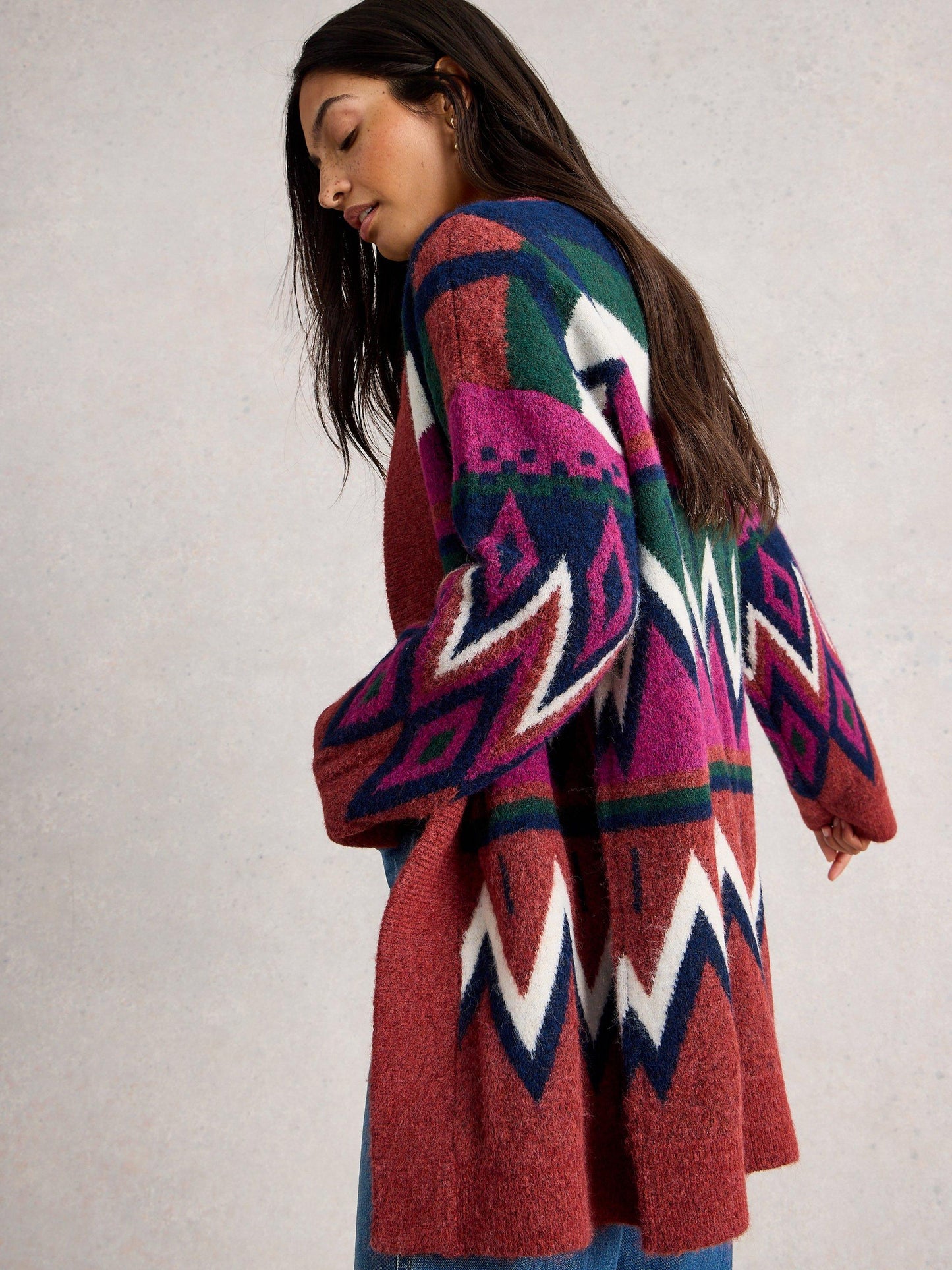 White Stuff Alice Abstract Cardi
