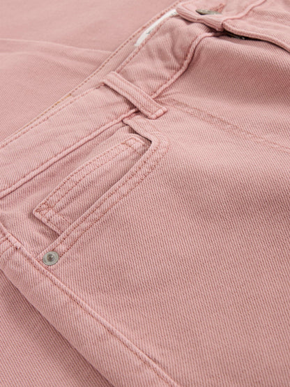 White Stuff Tia Wide Leg Crop Jean in Mid Pink