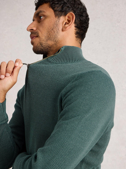 White Stuff Attadale Jumper in Dark Green