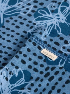 White Stuff Versatile Neck Jersey Roll in Blue Multi