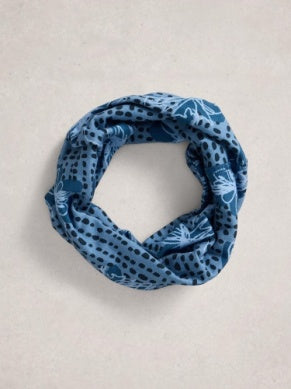 White Stuff Versatile Neck Jersey Roll in Blue Multi
