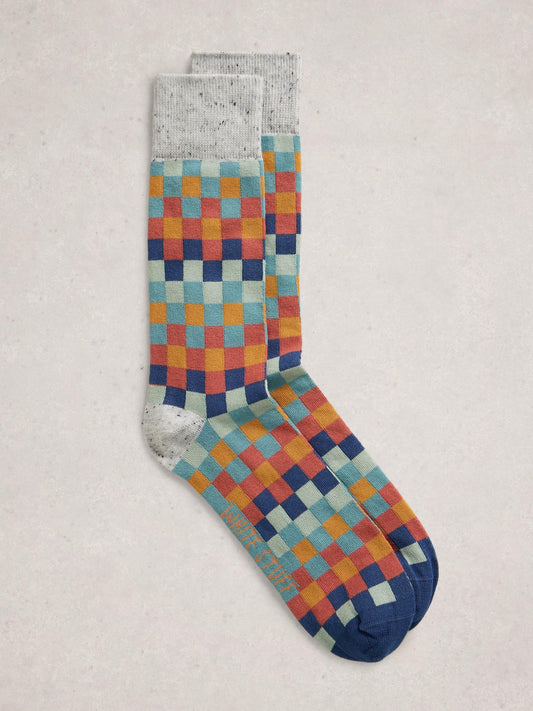 White Stuff Pattern Ankle Socks