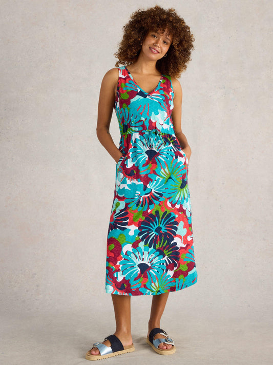 White Stuff Heidi Dress in Navy Multi