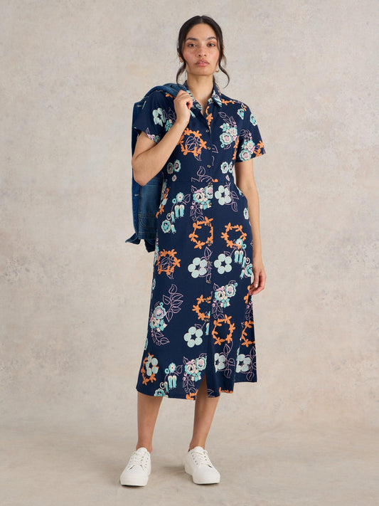 White Stuff Rua Jersey Shirt Dress