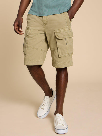White Stuff Halsall Organic Cargo Short in Light Natural