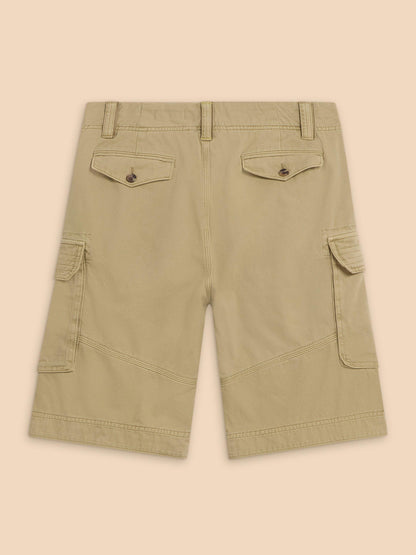 White Stuff Halsall Organic Cargo Short in Light Natural