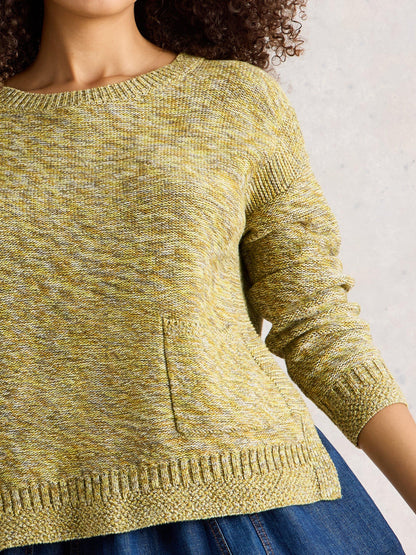 White Stuff Victoria Jumper in Mustard