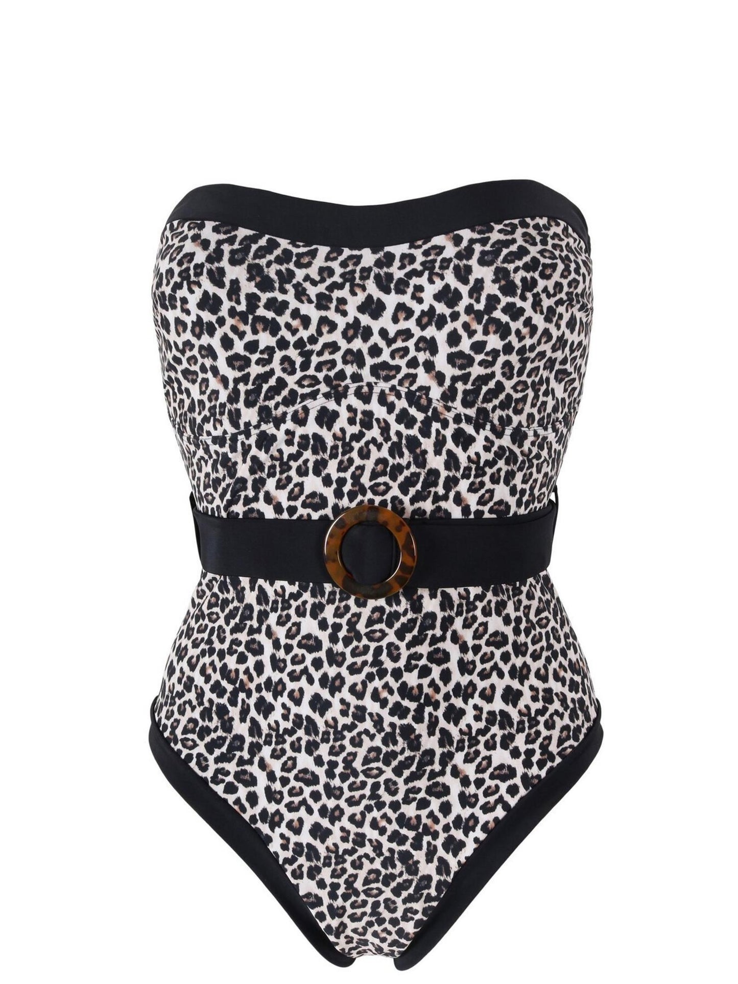 Pour Moi Removable Straps Belted Tummy Control Swimsuit