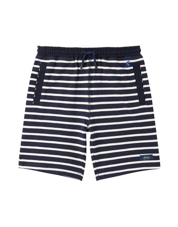 Joules Jed Boys Shorts in Navy White Stripe