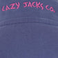 Lazy Jacks Striped Button Neck Sweatshirt in Multi