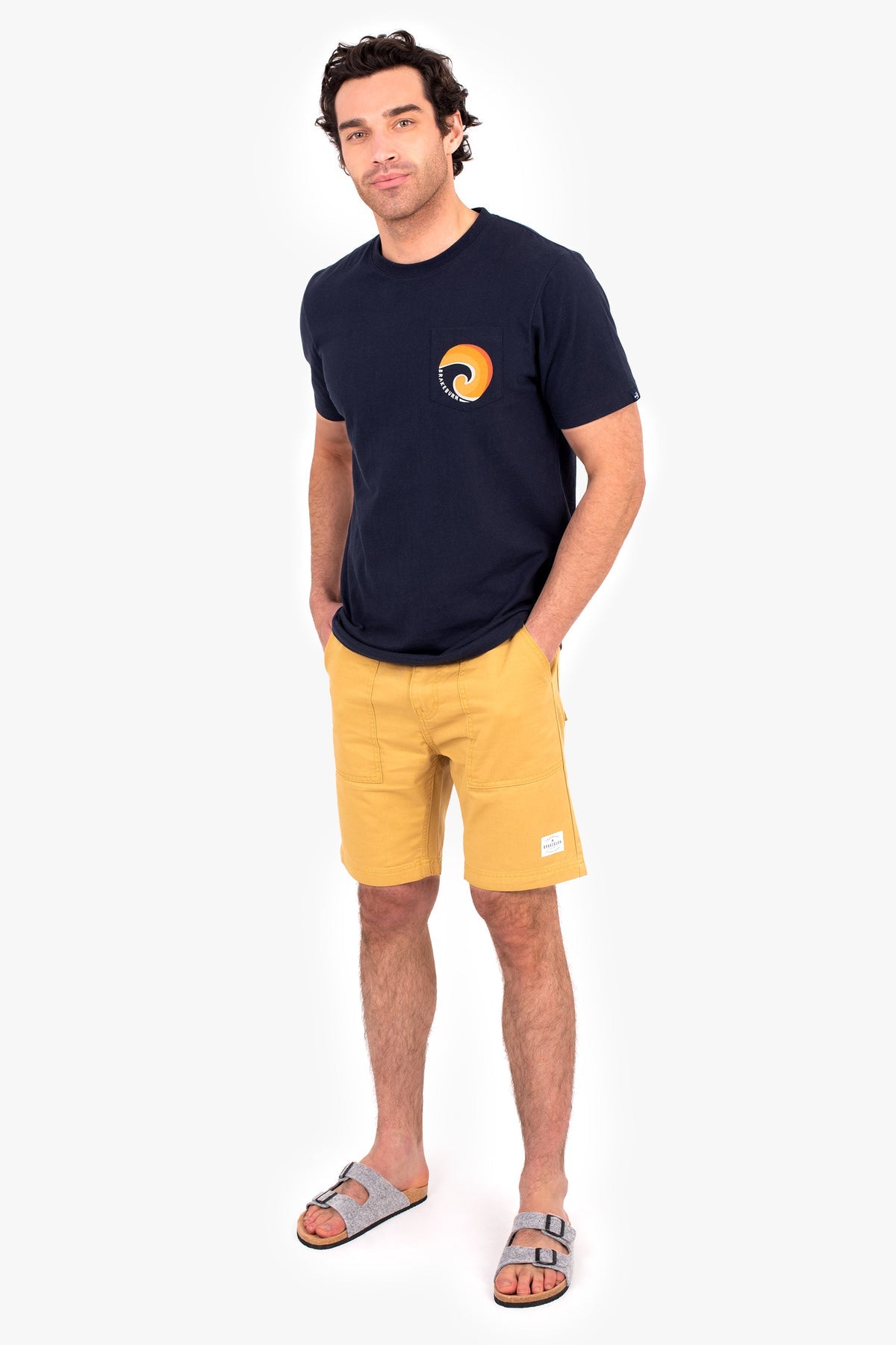 Brakeburn Yellow Utility Shorts