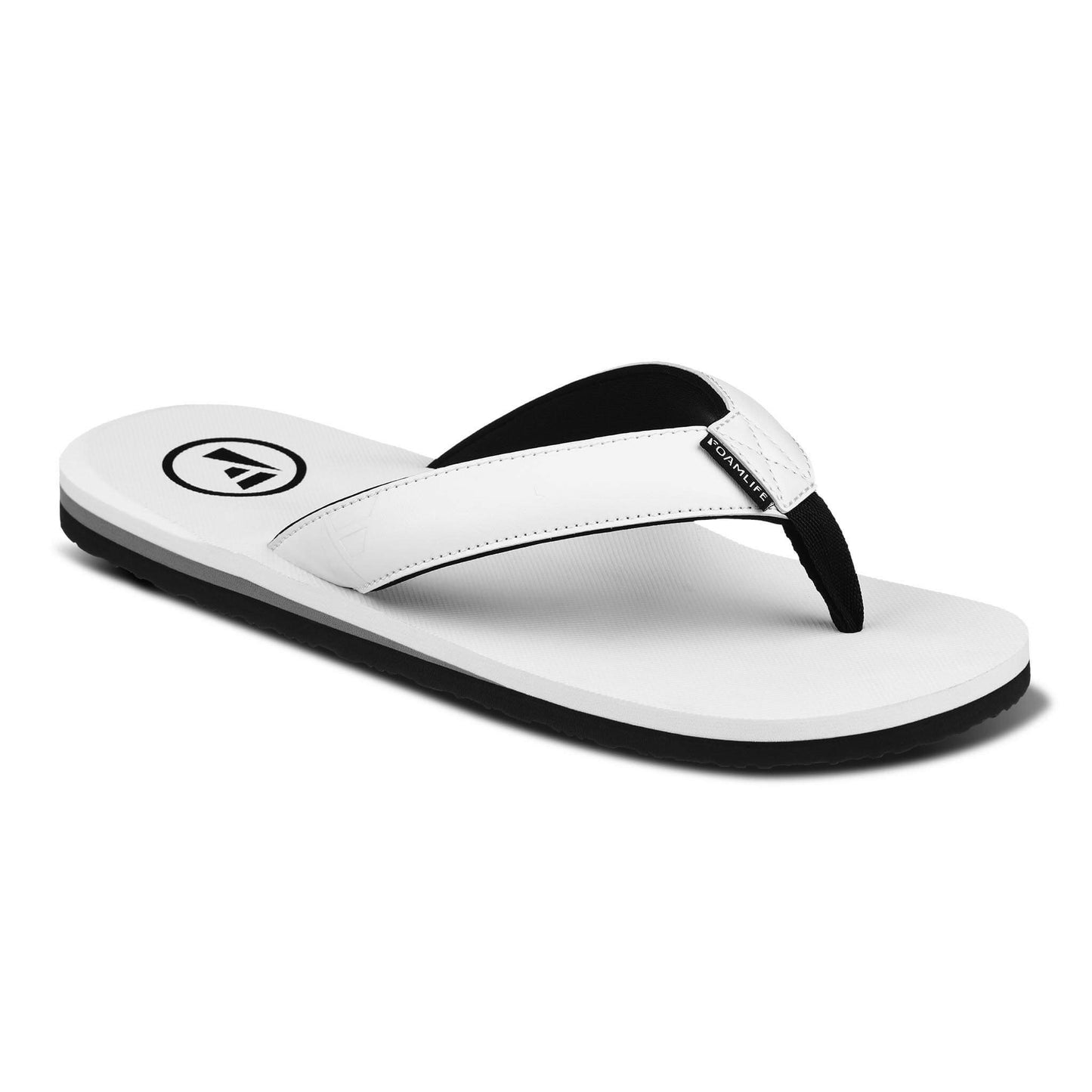 FoamLife Tarlan Mens Flip Flops in White