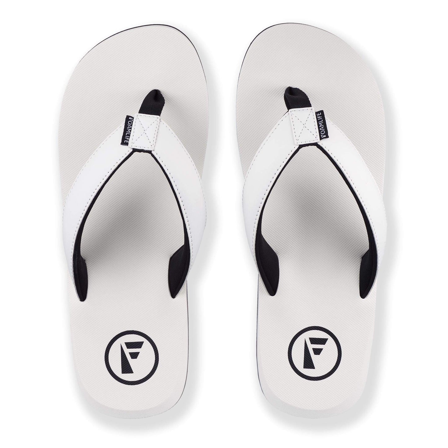 FoamLife Tarlan Mens Flip Flops in White