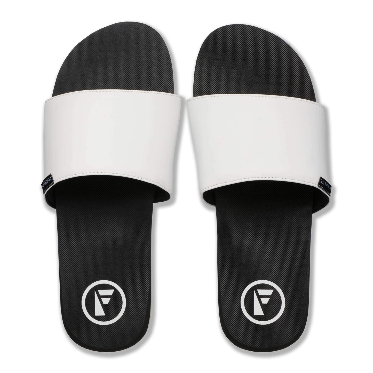 FoamLife TARLAN SLIDE - MENS SLIDER - BLACK/WHITE