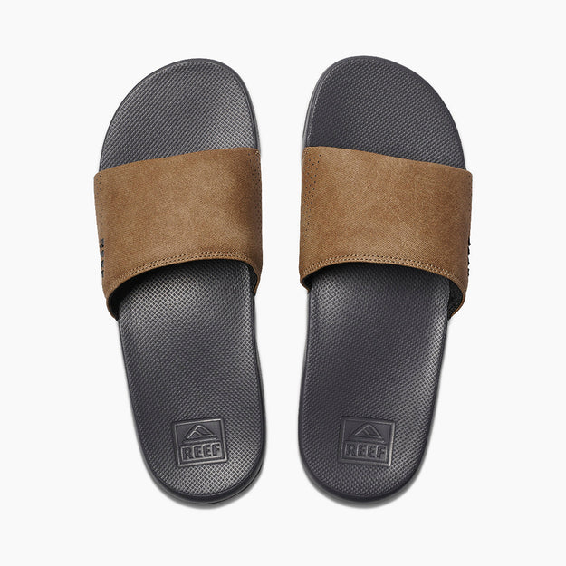 Reef One Slide in Grey / Tan