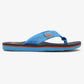Quiksilver Boys Molokai Stitchy Flip Flops in Blue/Grey/Blue