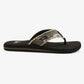 Quiksilver Monkey Abysss Flip Flops in Green/Brown/Black