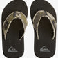 Quiksilver Monkey Abysss Flip Flops in Green/Brown/Black
