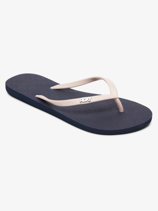 Roxy Viva Tone Flip Flops in Navy