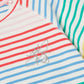 Joules Berry Null Chest Embroidery T-Shirt in Multi Stripe