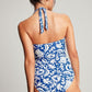 Joules Jasmine Null Swimsuit in Blue Mosaic