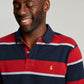 Joules Filbert Polo Shirt in Red Navy Stripe