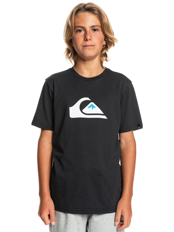 Quiksilver Comp Logo Boys Tee in Black
